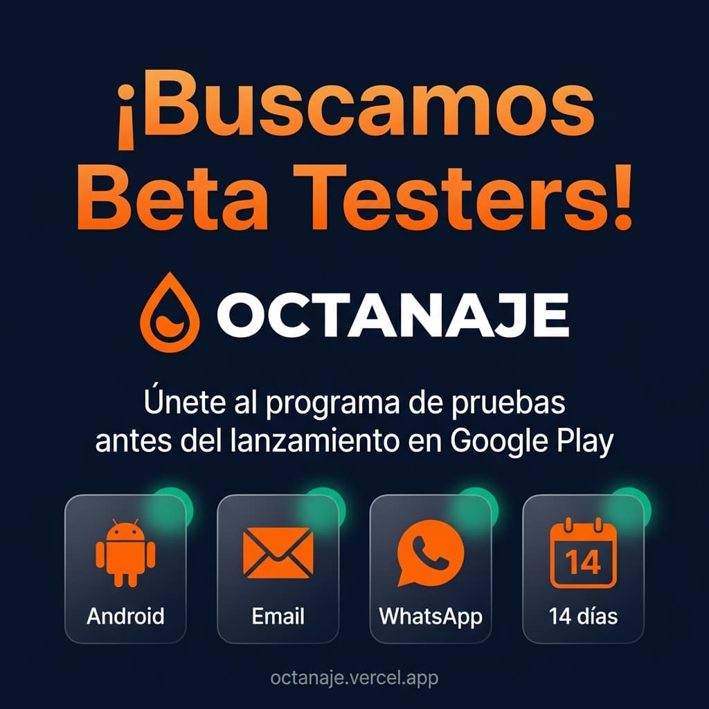 ¡Lanzamiento Oficial de la Beta Cerrada de Octanaje! 🚀